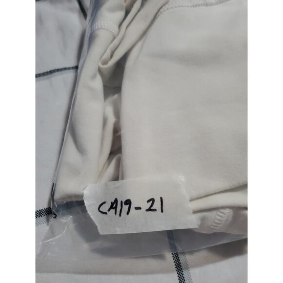 Lululemon Size 10 Scuba Hoodie Slim Full Zip White Black Women’s Gym C19-21 - Picture 9 of 9